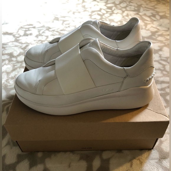 EUC🤍UGG Women’s Libu White Leather Sneaker - Picture 2 of 5